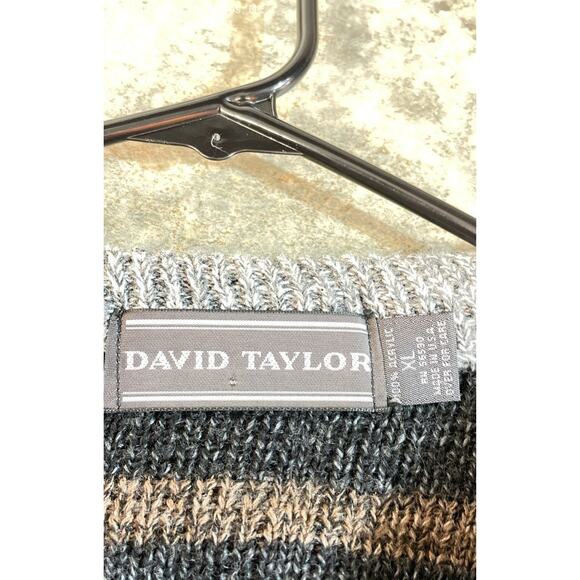 David Taylor Multicolor Men's Vintage 90's Sweater 100% Acrylic - Size XL - Picture 4 of 4